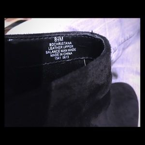 Black Faux-velvet booties